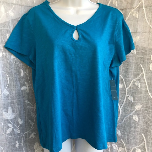 2 a Tee- NWT Blue shirt- PXL - Picture 3 of 6